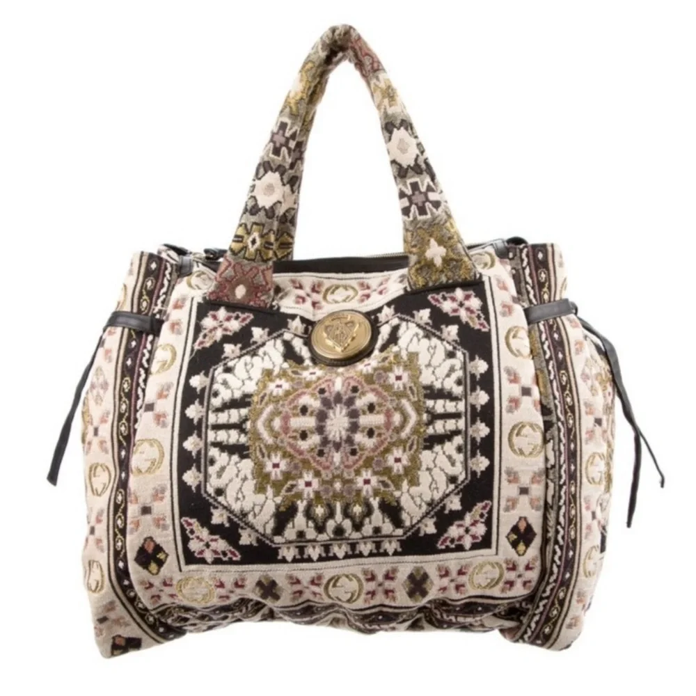 Authentic Verified Gucci Tapestry Hysteria Top Handle Bag - Picture 2 of 15